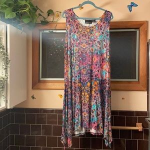 Cute dress.  Flattering